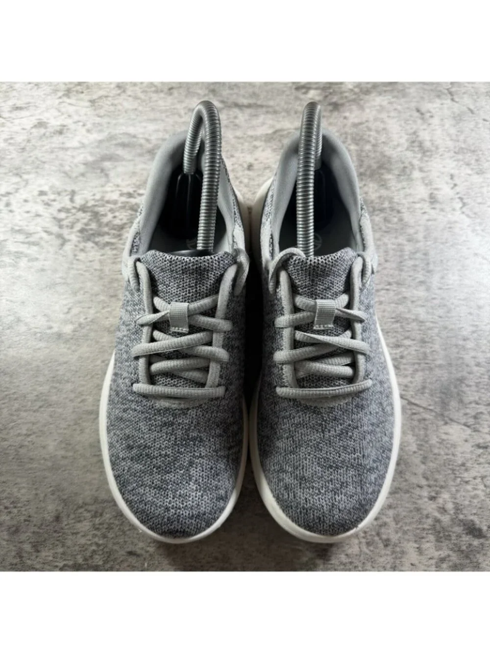 Kizik Madrid Eco Knit Women Size 6 Grey Hands Free Shoes Comfort Running Sneaker